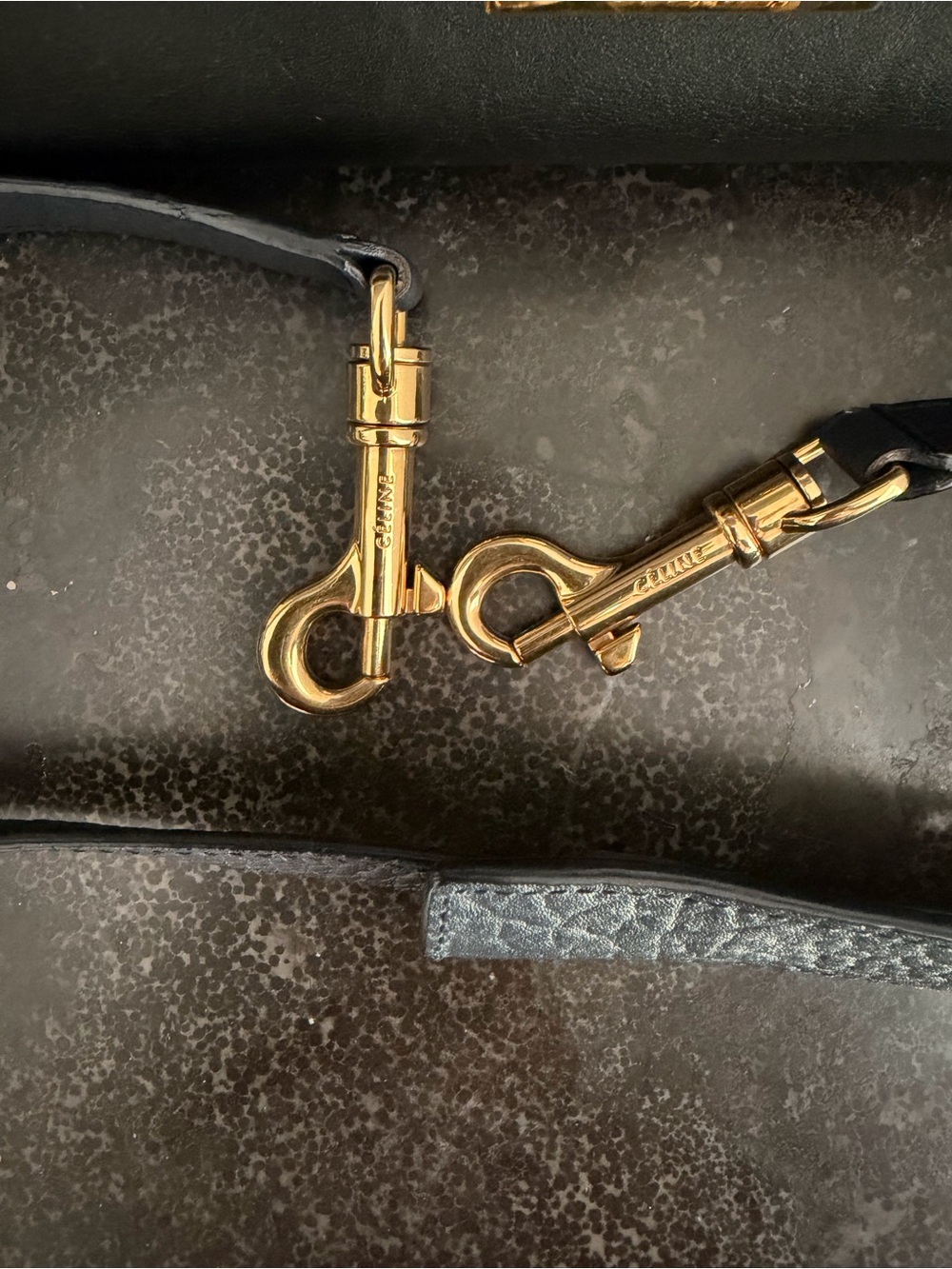 Celine Trapeze Bag with Gold Hardware and Shoulder Strap - Pre-Loved - Picture 9 of 13